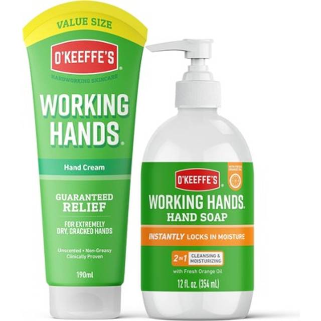 O’keeffe’s working hands value tube, 190ml – hand cream for dry, cracked