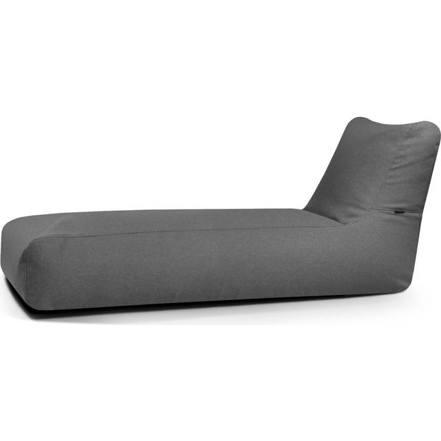 Sunbed Riviera sittsäck - lång solsäng & dagbädd utomhus (Färg: Dark grey)