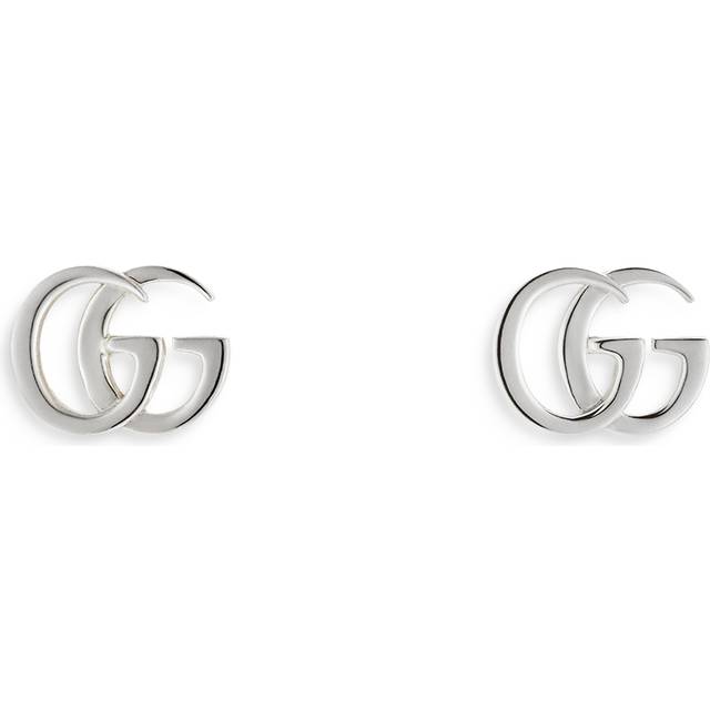 Gucci GG Marmont Silver Stud Earrings