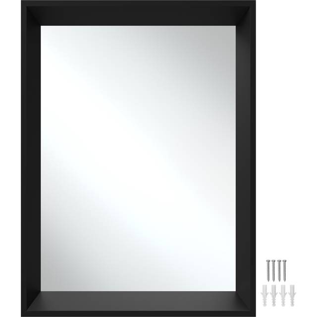 Wall Mirror Elina - rectangular, with plastic frame, includes mounting materials - 50 x 70 cm