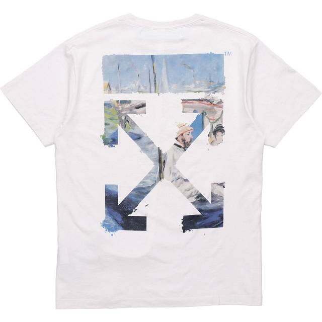 Off-White c/o virgil abloh men's colored arrows short sleeve oversize tee OMAA038R191850120288