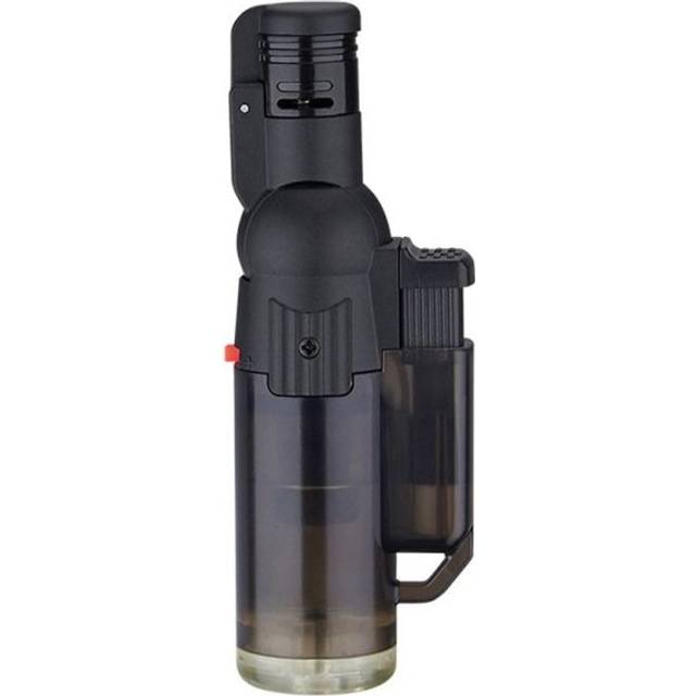 (BK) Windproof Lighter Plastic Recirculating Aerated Butane Inflatable Gas Lighter Household Foldable Lighter