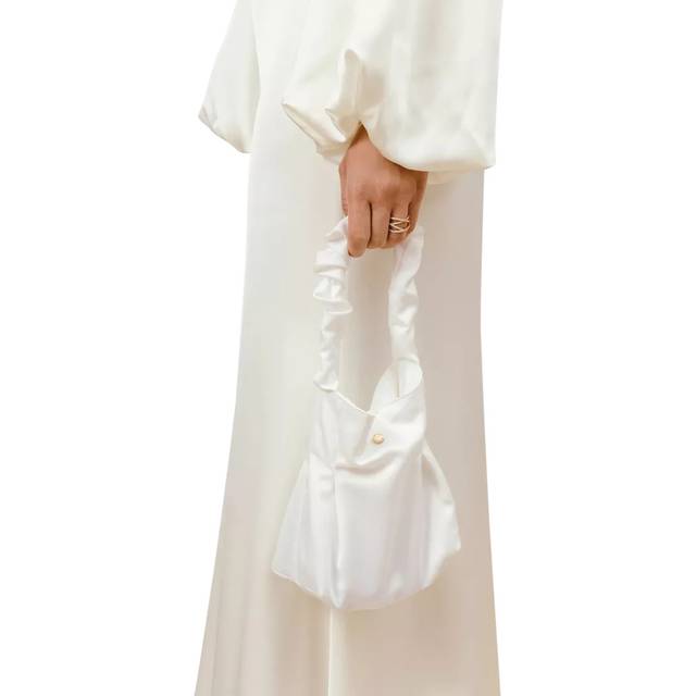 Malina Bridal Satin Handbag, Ivory