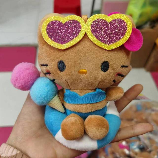 Sanrio Hello Kitty Plush Toy Bag Pendant Keychain Cute Design Comfortable Soft