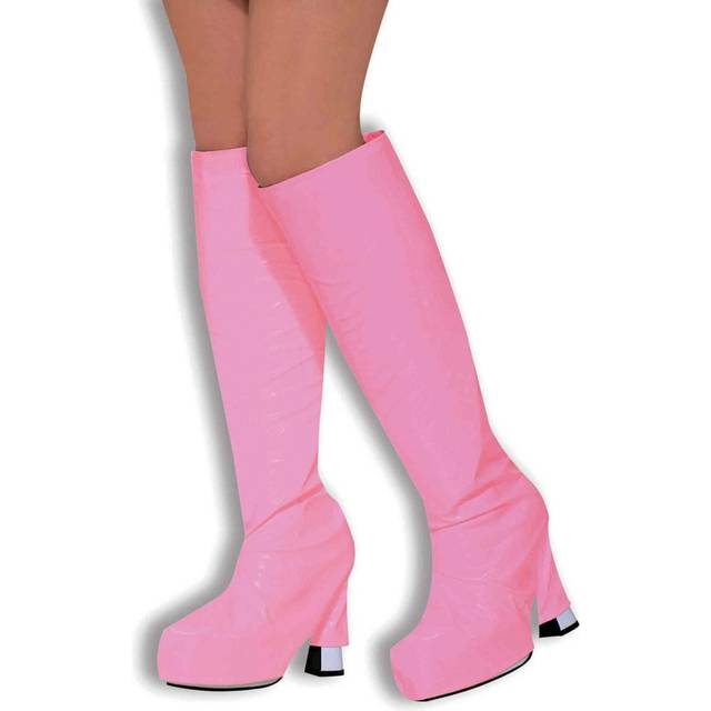 Go Go GoGo Girl 60s 70s Hippy Shoe Fancy Dress Costume Boot Top Covers