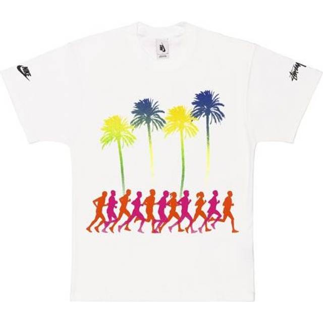 Nike x Stussy Crossover Printing Beach T-Shirt 'White' CU9259-100 - XS