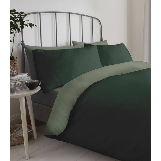 Lewis's Supersoft Reversible Bed In A Bag - Green / Sage Green - King | TJ Hughes