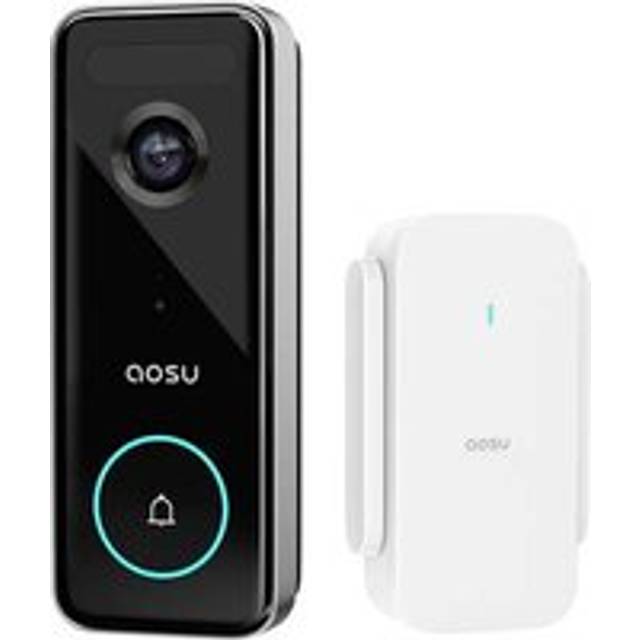Aosu V8S Video-porttelefon WiFi Komplett-set 1 st Svart