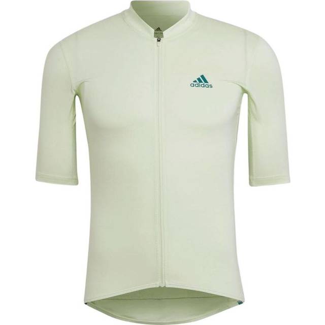 Men's adidas Logo Printing Stripe Zipper Half Sleeve Creamy White T-Shirt H62208 - MULTI-COLOR - XXL