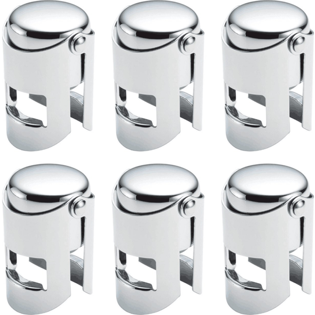 6Pc Champagne Bottle Stoppers