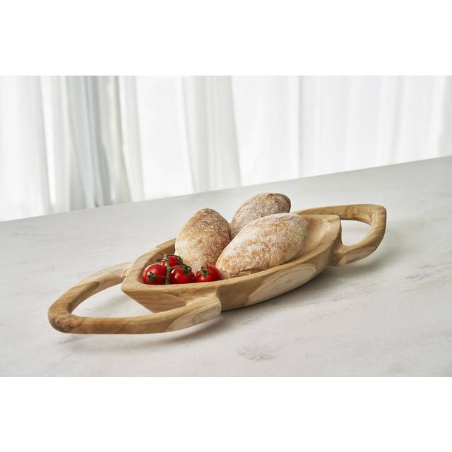 Village Teak Decorative Bowl in Brown