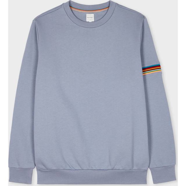Paul Smith Grey 'Signature Stripe' Crew Neck Sweater - M