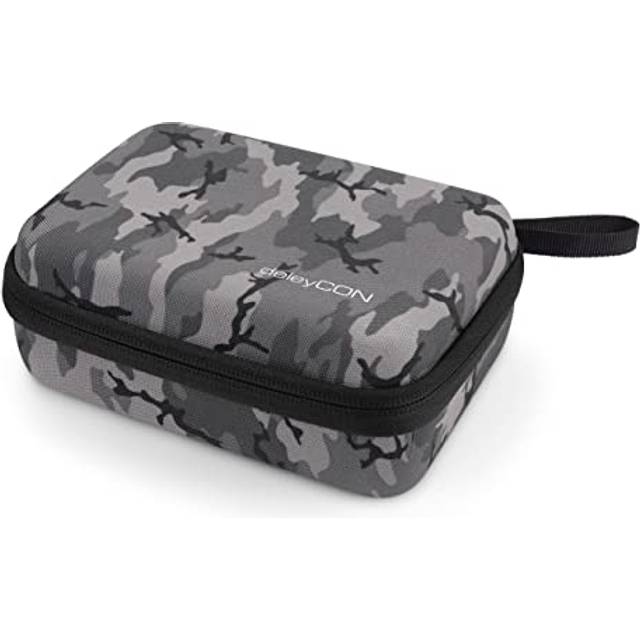 deleyCON Hårt Fodral för GoPro Actionkamera & GoPro Tillbehör Robust Hållbart Dammskydd Stötskydd Stänkskydd för GoPro HERO 13, 12, 11, 10, 9 Storlek M - Kamouflage