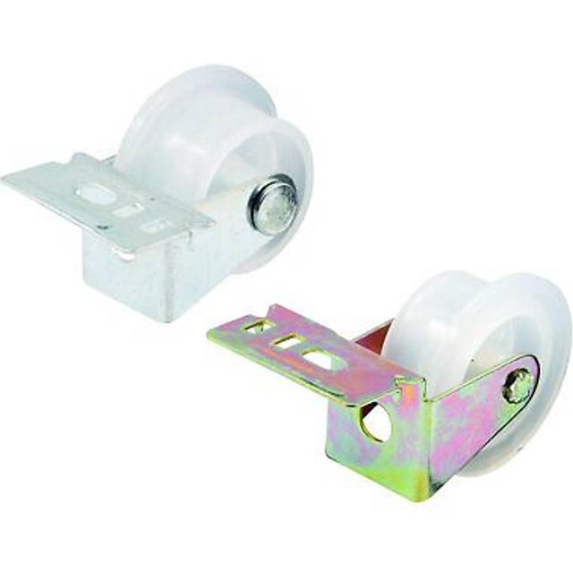 Prime-Line MP7147 Drawer Guide Roller Assembly  1 In. Diameter  Plastic Wheel On Steel (2 Pack)