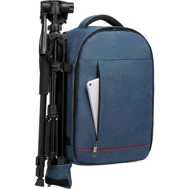 (Navy) Water Resistant Shockproof DSLR Camera Backpack