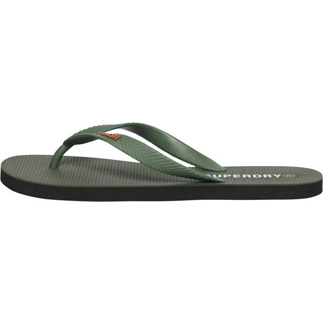Superdry Herren Core Essential Flip-flops Kaki - Größe: 6-7