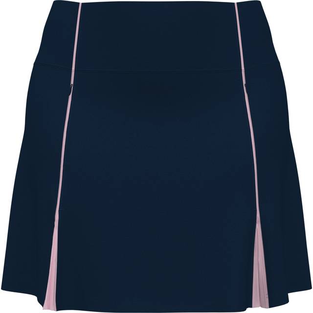 Original Penguin Women's High Waisted Color Block Golf Skort w/ Pleats, Size XL, Dark Navy Blue, Polyester/Recycled Polyester/Elastane (XL)