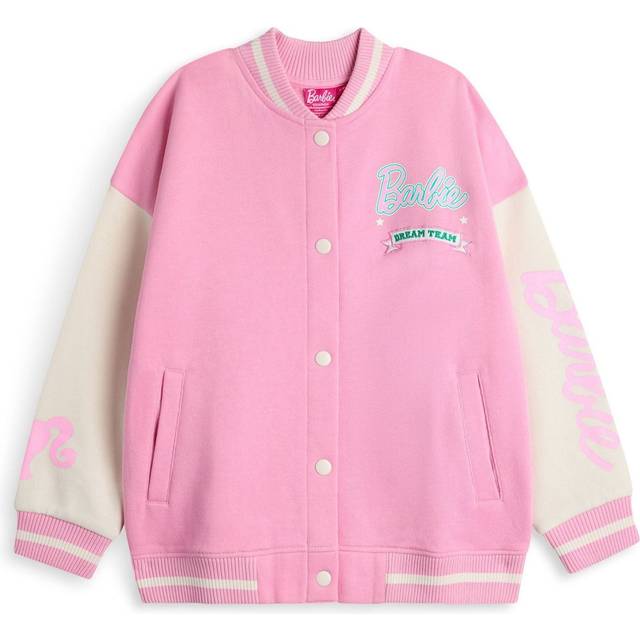 (9-10 Years) Barbie Bomber Jacket (Girls Pink)