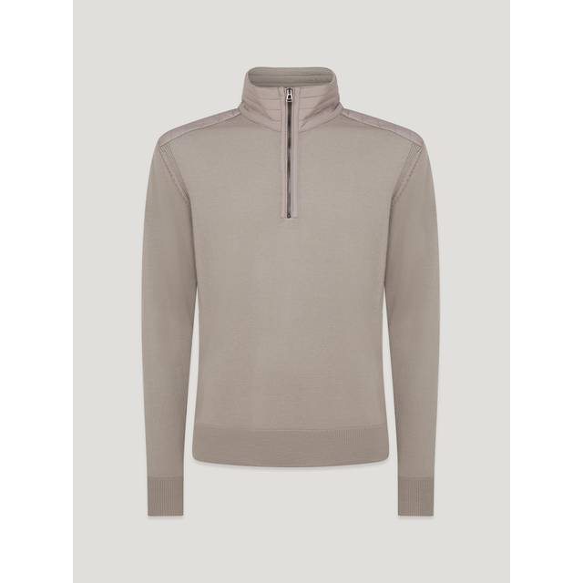 Belstaff Kilmington Quarter Zip Jumper Grey
