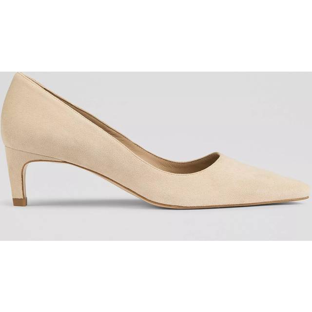 L.K.Bennett Ava Suede Kitten Heel Court Shoes