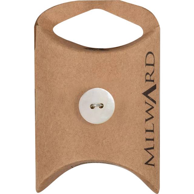 Milward 2 Hole Mother of Pearl Buttons, 12mm, Pack of 10