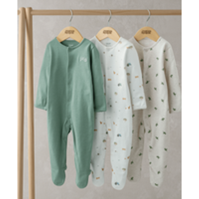 Farmyard Sleepsuits (Set of 3) - MULTI - 3-6 Months