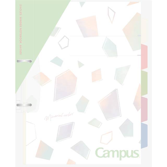 KOKUYO Campus Print Easy to Bind 2 Hole Loose Leaf Binder A4 Limited Mineral Color Pistachio Green Lu-PP158-L4LG