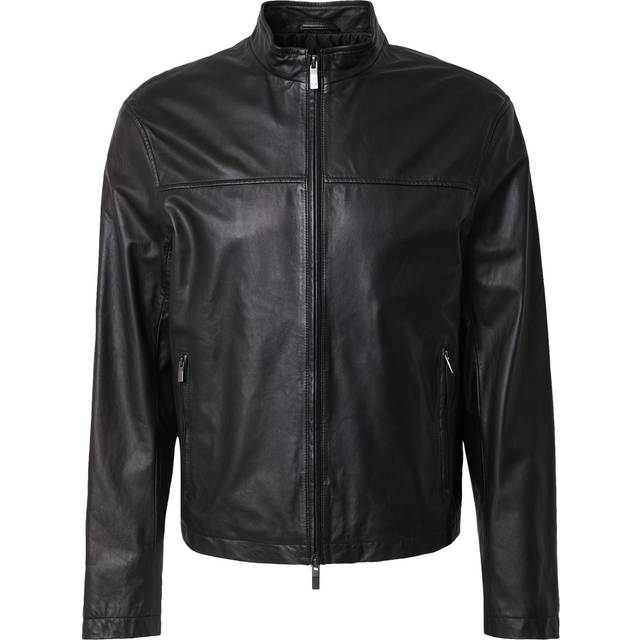 Matte real leather jacket