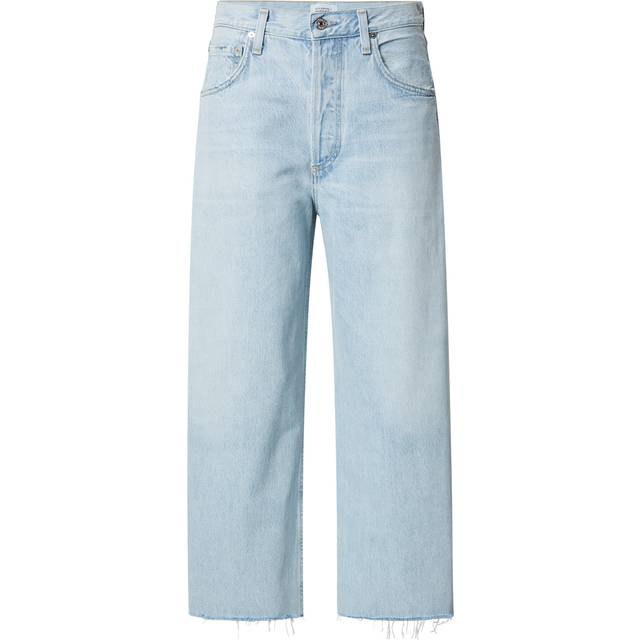 Citizens of Humanity Blue Ayla Raw Hem Crop Jeans - Sailor - WAIST US 28