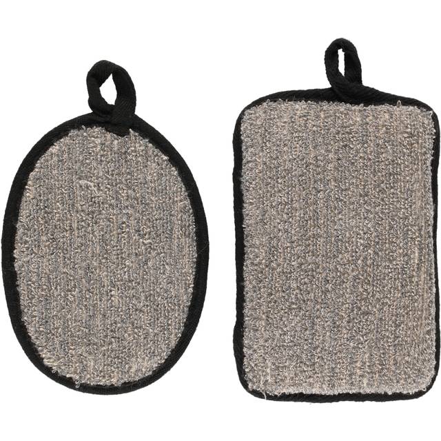 Mineas Body Scrubber Black 2 Pcs