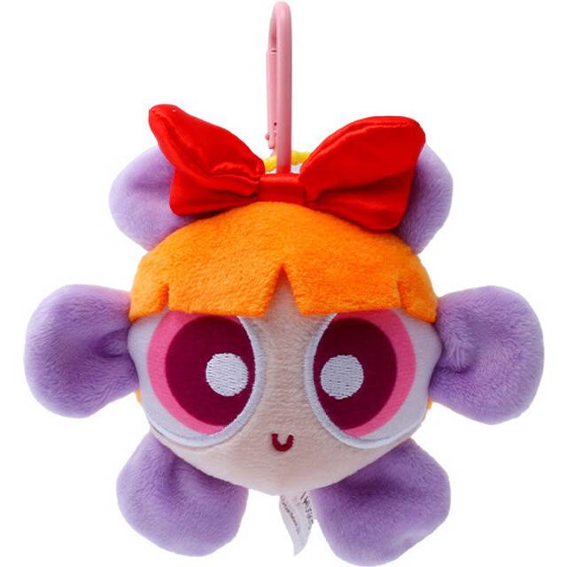 (Blossom) Powerpuff The Girls Flower Shaped Plush Doll Backpack Keychain Pendant Colorful
