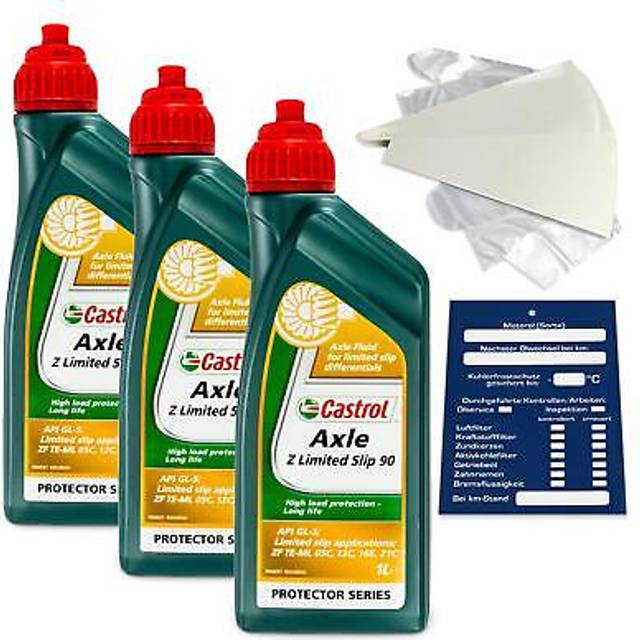 3 liters original castrol transmax limited slip z 85w90 axle fluid gear oil set
