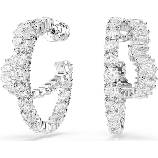 Swarovski Creolen Matrix 5705748 - weiß