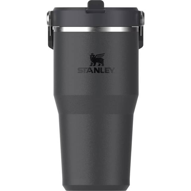 Stanley IceFlow™ Flip Straw Tumbler vattenflaska i rostfritt stål Black 2.0 600 ml