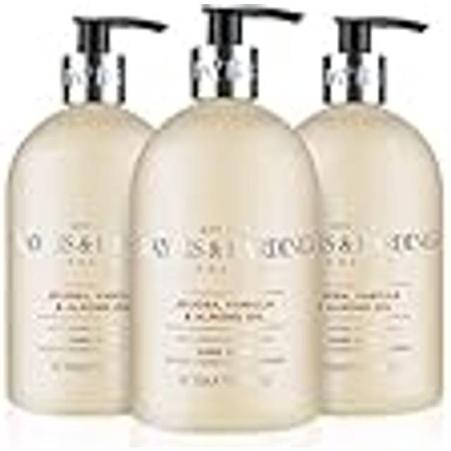 Jojoba, Vanilla & Almond Oil Hand Wash, 500 ml (Pack of 3) - Vegan Friendly