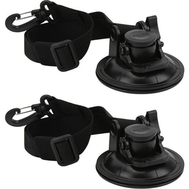 2PCS 9cm Suction Cup Anchor Securing Hook Tie Downs with Carabiner for Car Side Awning