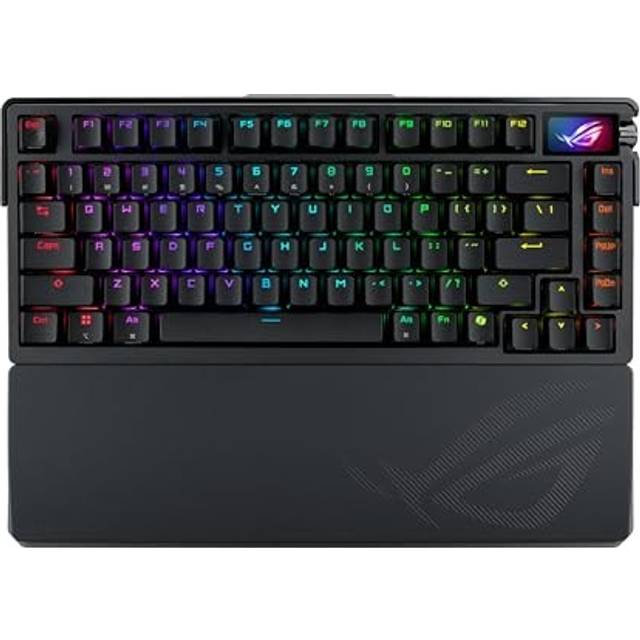 ASUS ROG Azoth Extreme Gaming Keyboard Layout Wireless USB Connection Bluetooth Wrist Rest Hot Swap Compatible Quiet Foam Aluminum Alloy Case Control