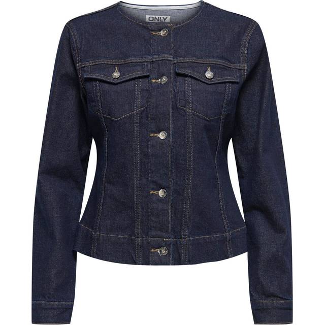 Only Jeans Jacket - ONLPARIS LS FITTED DNM JKT MAE - XS to XL - for Women - blue