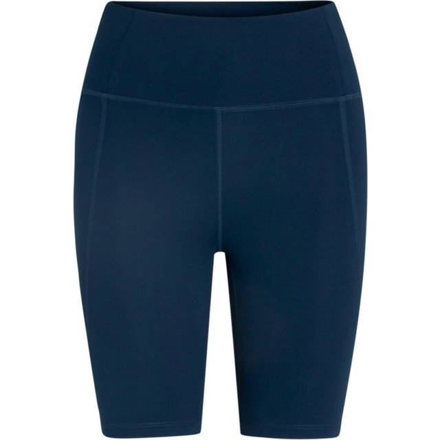 Girlfriend Womens Compressive High Rise Cycling Shorts - Midnight