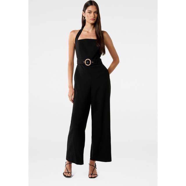 Forever New Remmie Halterneck Jumpsuit, Black