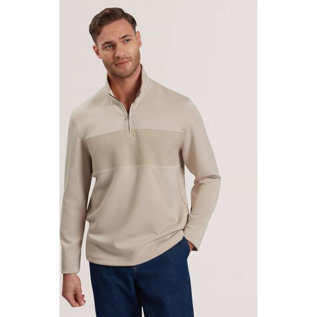 Ted Baker Simonea Half-Zip Sweatshirt, Taupe