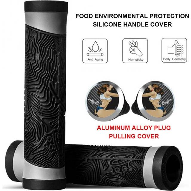(a-01) 2 Pcs Cycling Handle Bar Motorbike Handlebar MTB Grip Cover Motorcycle Anti-Slip Silicone Bicycle Road Bike Soft Grips Parts