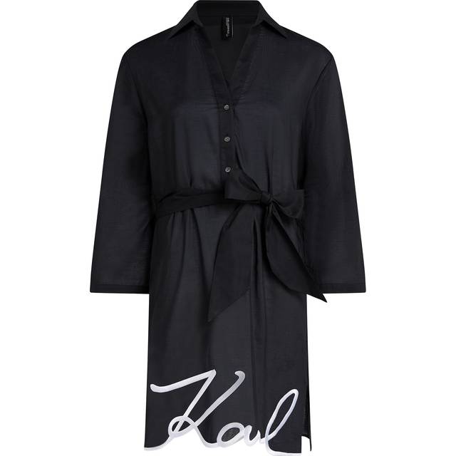 Karl Lagerfeld Strandkjole - Sort/Hvid