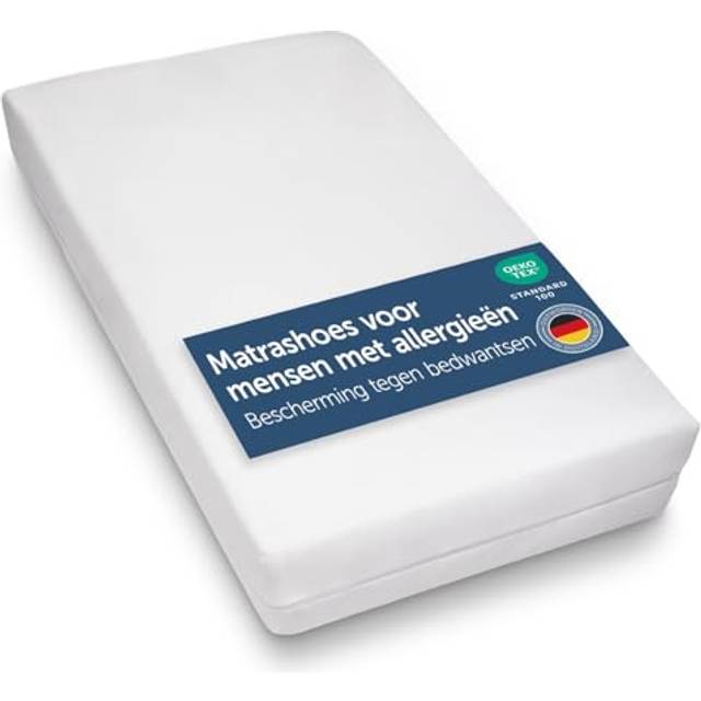 Blumtal® Allergisängskydd 180x200 cm för Överdrag Upp Till 7 cm - OEKO-TEX-Certifierat Kvalsterskydd Med Dragkedja - Set Om 1