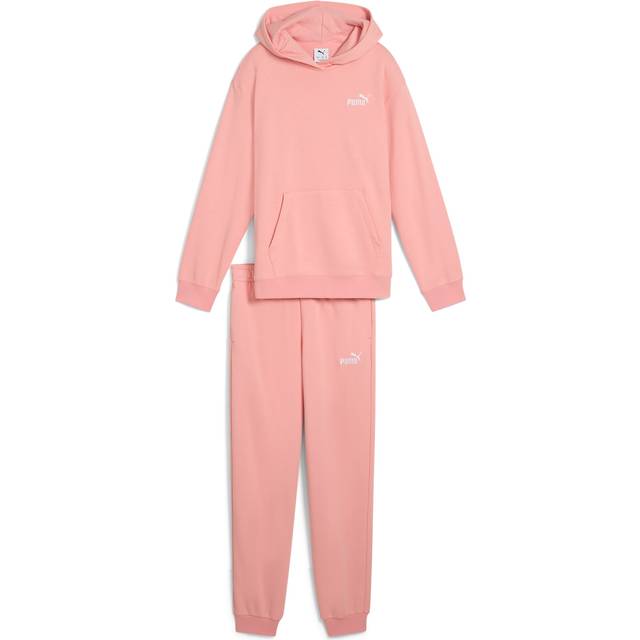 Puma Junior Girls Hoodie and Jogger Set - Pink, Pink Fruit, Size 9-10 Years - 9-10 YEARS