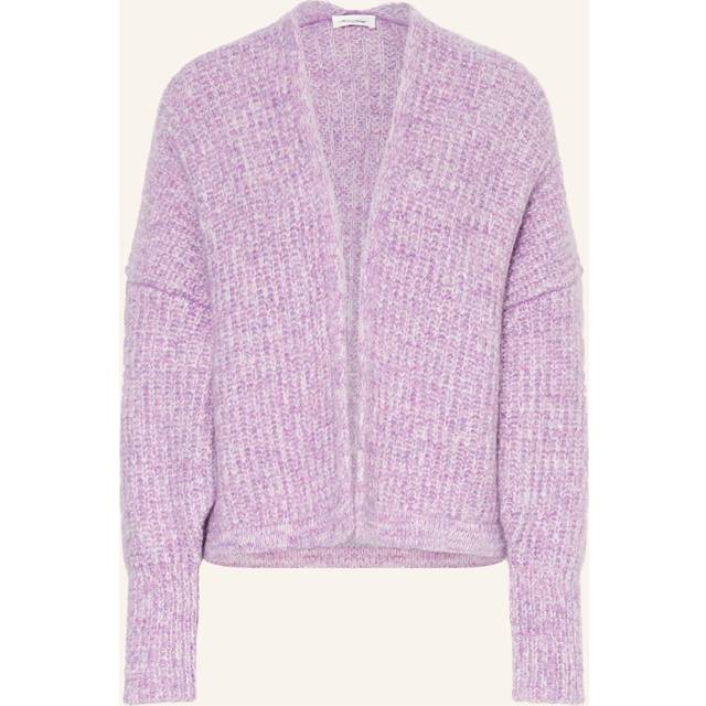 East Loose Fit Cardigan with Long Sleeves - Lilac Marl - M/L