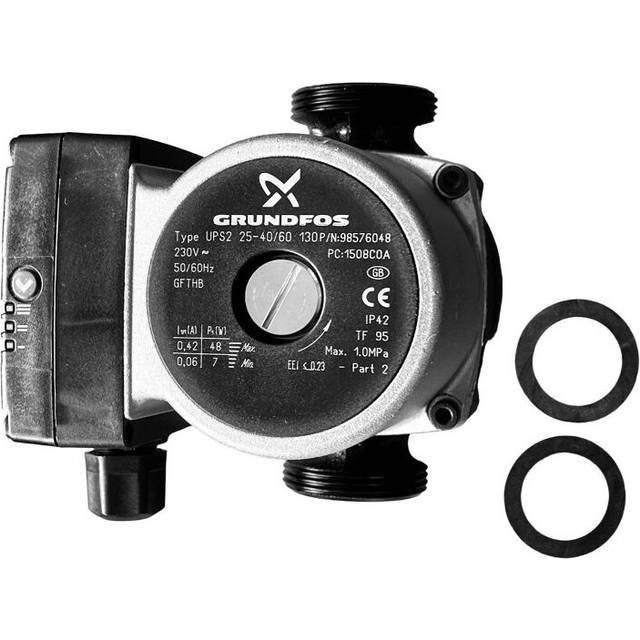 Grundfos Ups2 25-40/60 (130) Domestic Heating Circulator Pump 240v