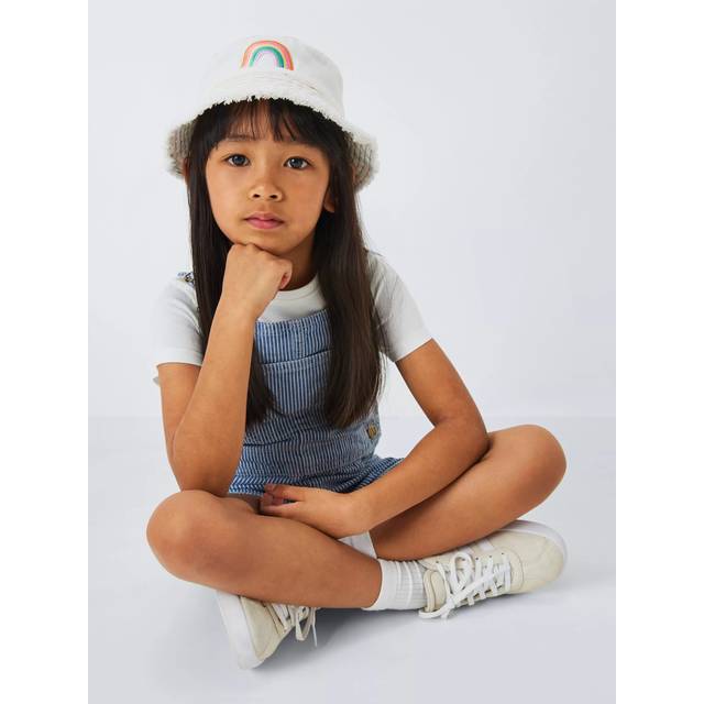 John Lewis Kids' Rainbow Bucket Hat, White