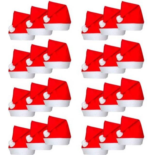 24 Santa Claus Christmas Hats