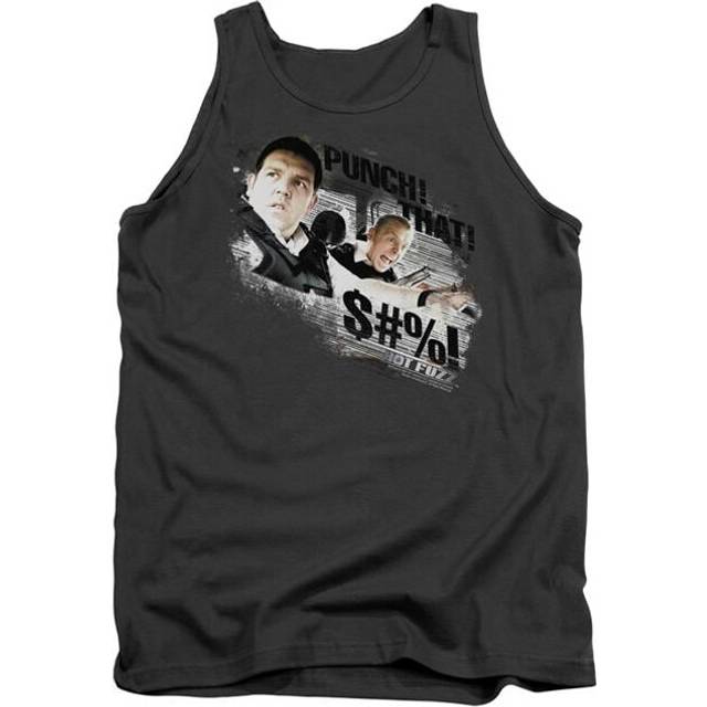 Trevco Sportswear UNI167-TK-5 Hot Fuzz Punch That Adult Tank Top, Charcoal - 2X